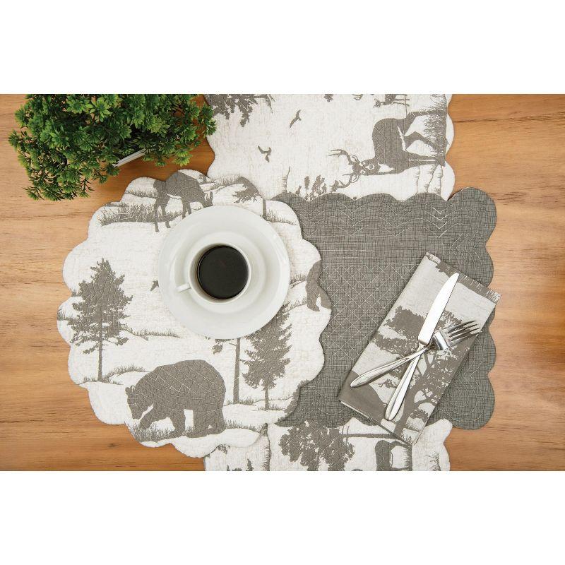 Henderson Hideaway Reversible Rustic Cotton Quilted Placemats Set of 6