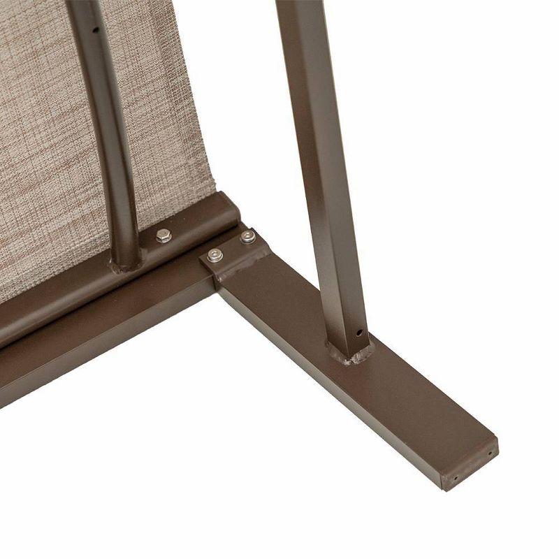 3pc Outdoor Aluminum Lounge Set Beige - Crestlive Products: Patio Set with Chaise Lounges & Table, Weather-Resistant
