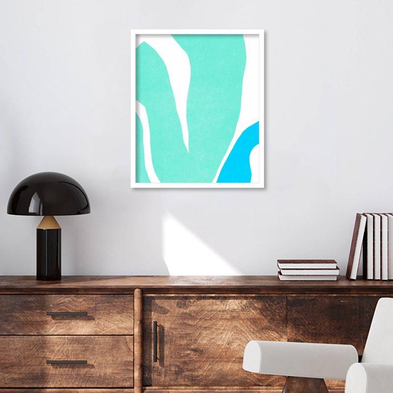 21" x 25" Color Cuts XIV by June Erica Vess Wood Framed Wall Art Print - Amanti Art: Contemporary Acrylic Lithograph, Vertical Layout