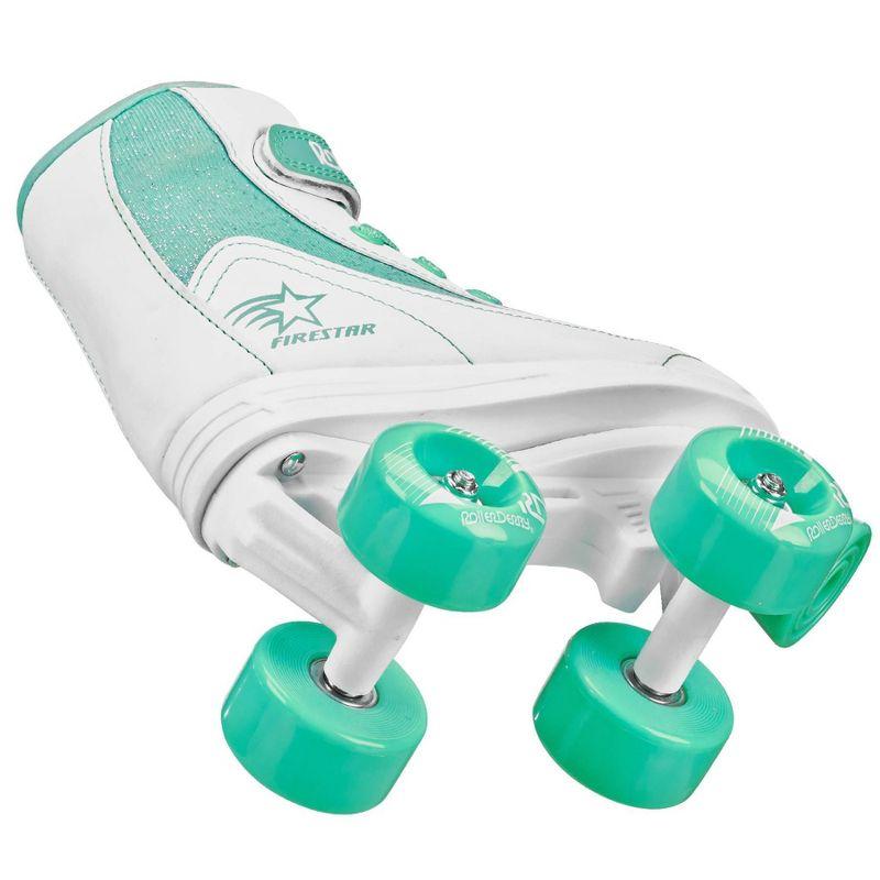 Roller Derby FireStar Youth Kids' Roller Skate - White/Mint (J13)