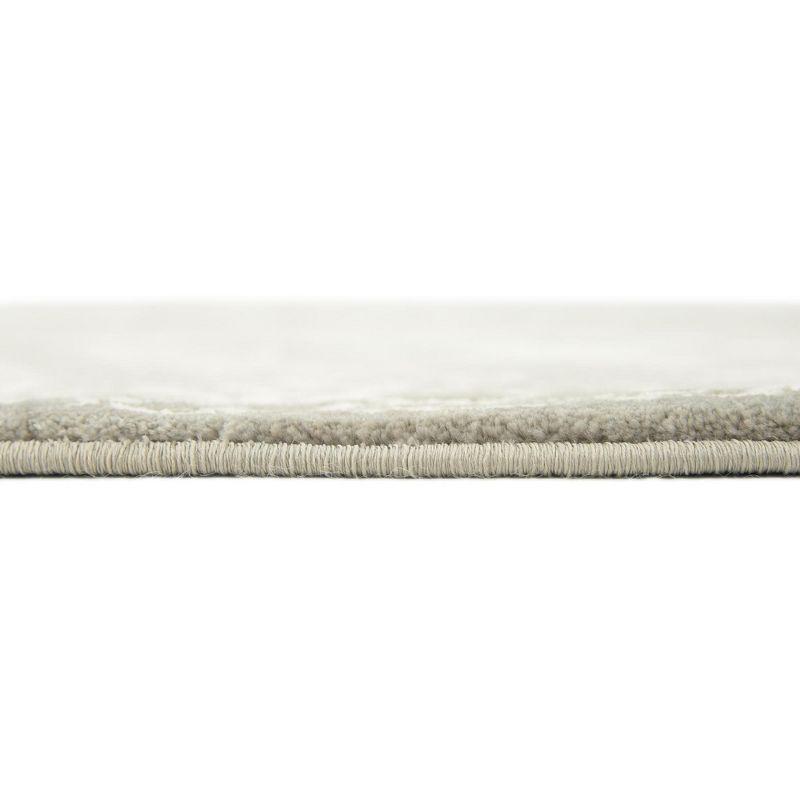 Unique Loom New Classical Collection Area Rug - Olympia (4' 1" Round Light Gray/Ivory)