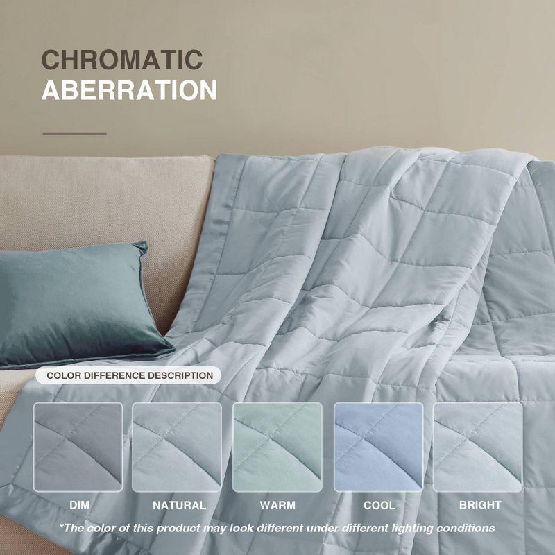 Madison Park Lightweight Down Alternative Blanket with Satin Trim