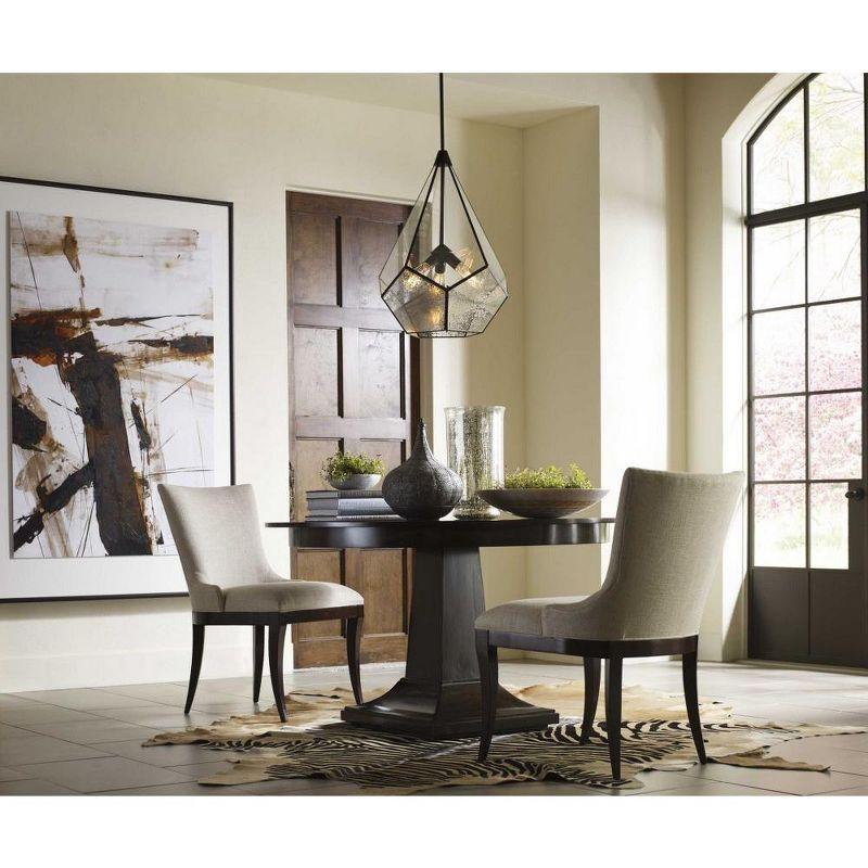 Progress Lighting, Cinq Collection, 3-Light Pendant, Antique Bronze, Glass Shade