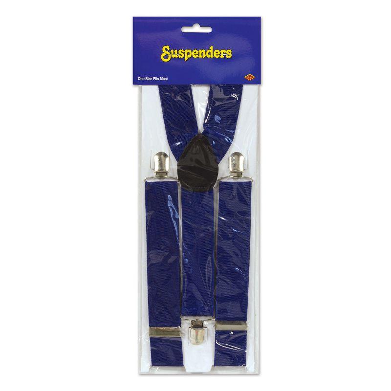 Beistle Blue Suspenders, (1/Pkg) Cosplay Blue