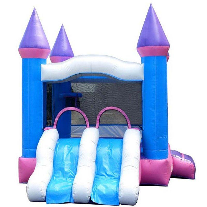 Pogo Bounce House Crossover Bounce House with Slide, Dual Slide with Blower