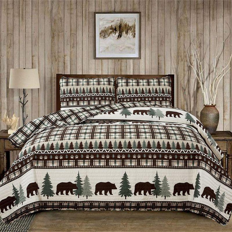 Market & Place Cedar Creek No Log Cabin Quilt Set