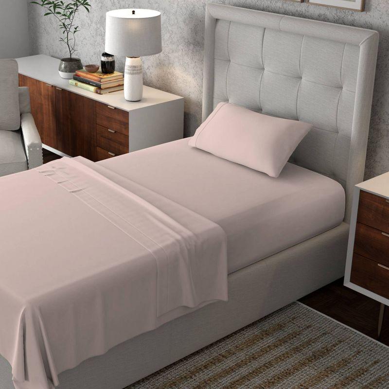 Aireolux Luxury 100% Cotton 600TC Ultra-Soft & Silky Wrinkle-Resistant Sheet Set