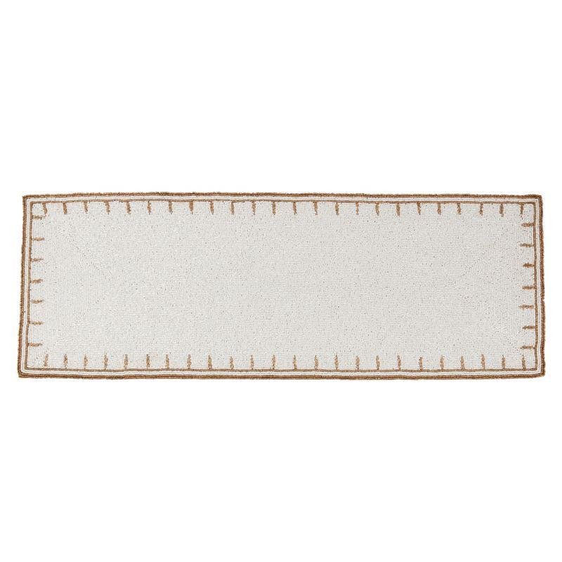 Saro Lifestyle Timeless Glamour Beaded Table Runner