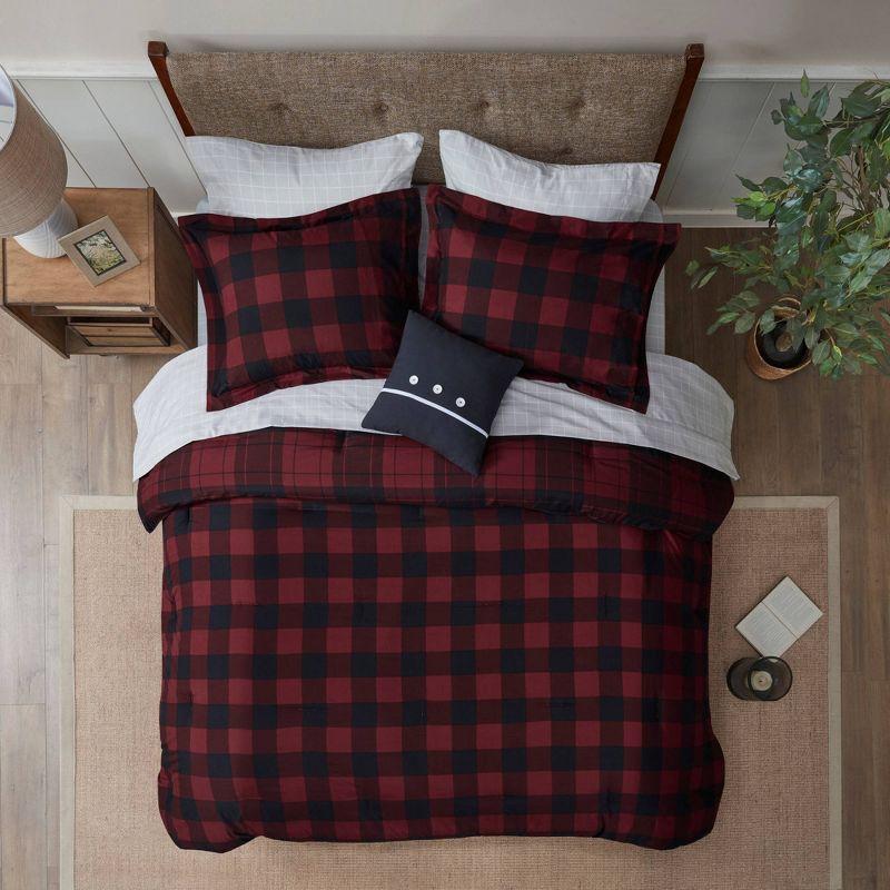 Madison Park Essentials Everest Reversible Plaid Comforter Set with Bed Sheets
