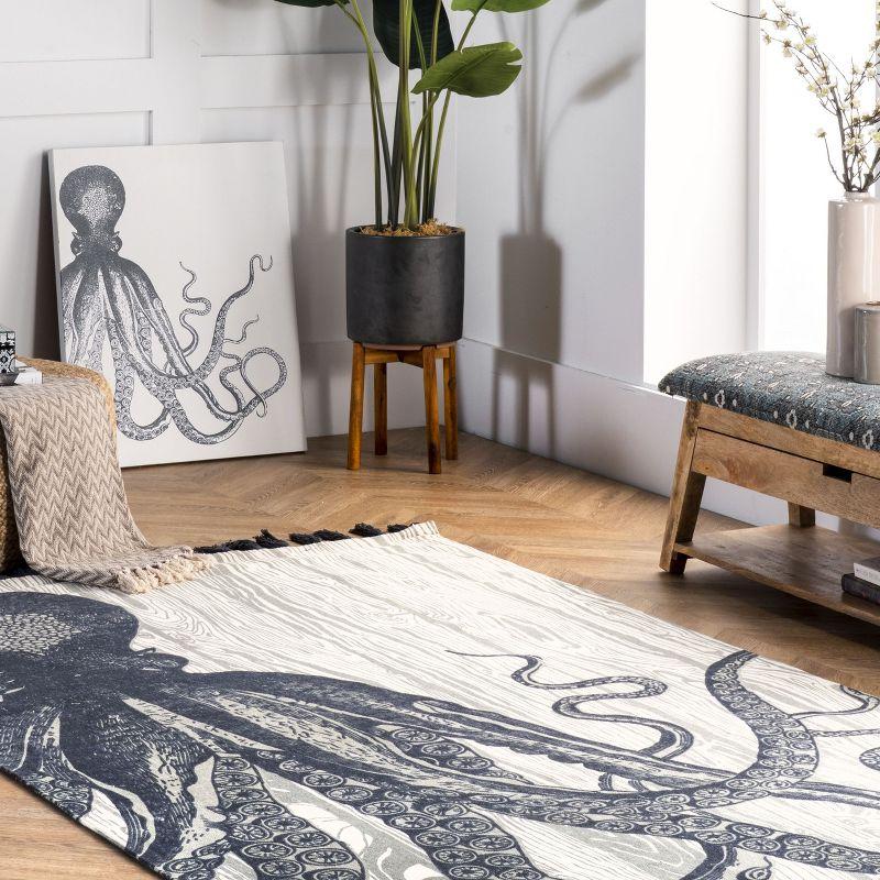 Nuloom Thomas Paul Flatweave Octopus Tassel Indoor Area Rug