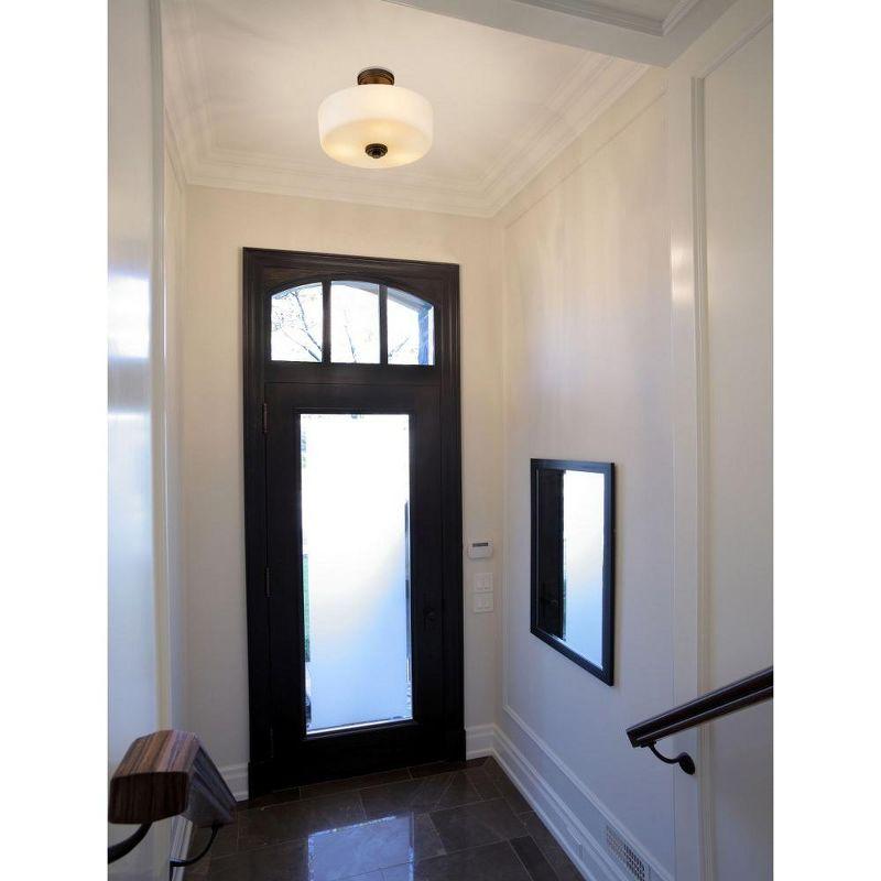 Z-Lite Arlington 3 - Light Semi-Flush Mount in  Bronze