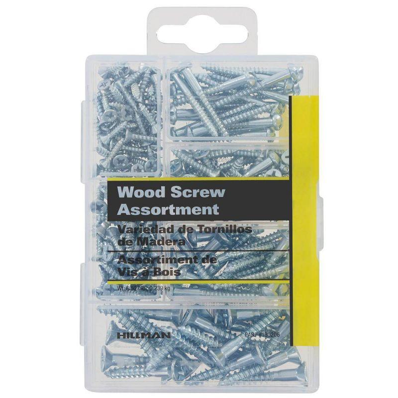 Hillman 199-Piece Phillips and Slotted Wood Screw Assortment Kit