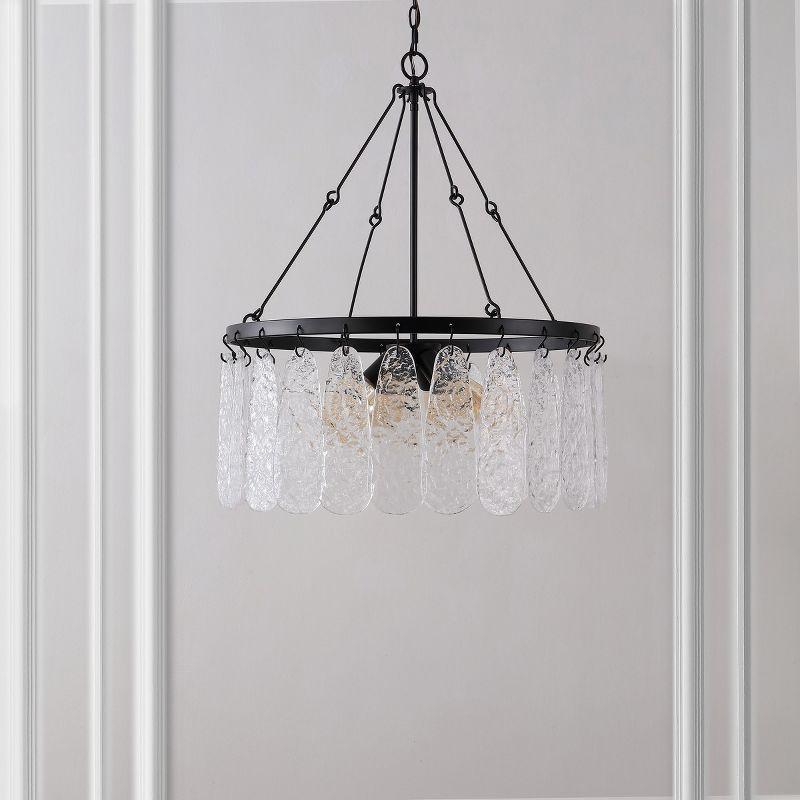 Percey 6 - Light Dimmable Wagon Wheel Chandelier