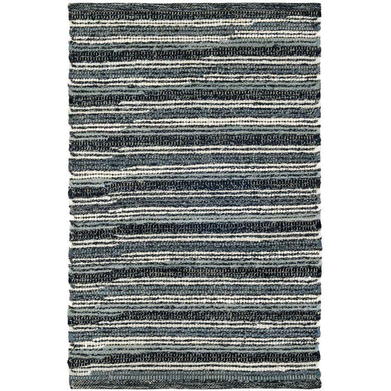 Francisco Black Handwoven Cotton Rug