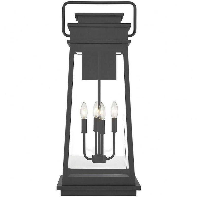 Boone 4-Light Outdoor Wall Lantern in Matte Black