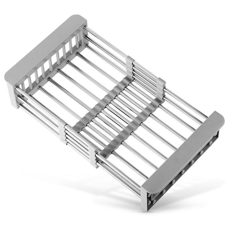 Stainless Steel Adjustable Over Sink Dish Drying Rack