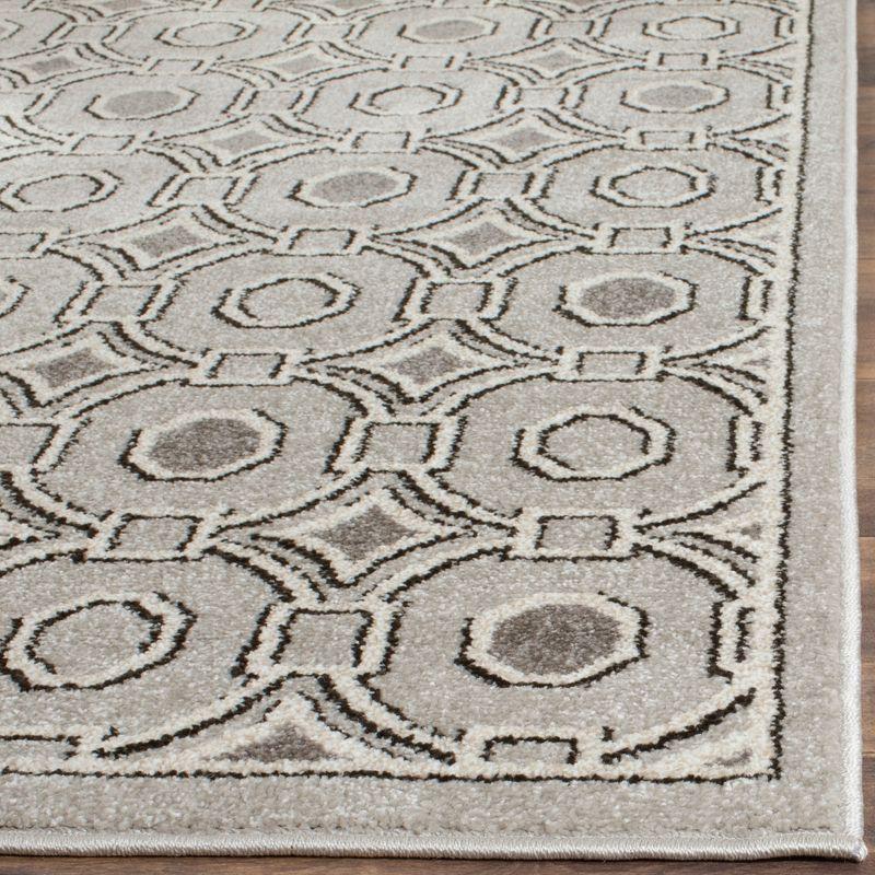 Amherst AMT431 Power Loomed Indoor Area Rug - Light Grey/Ivory - 4'x6' - Safavieh