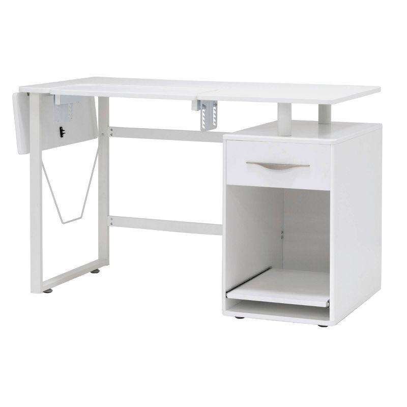 56.75'' x 23.75'' Sewing Table with Sewing Machine Platform