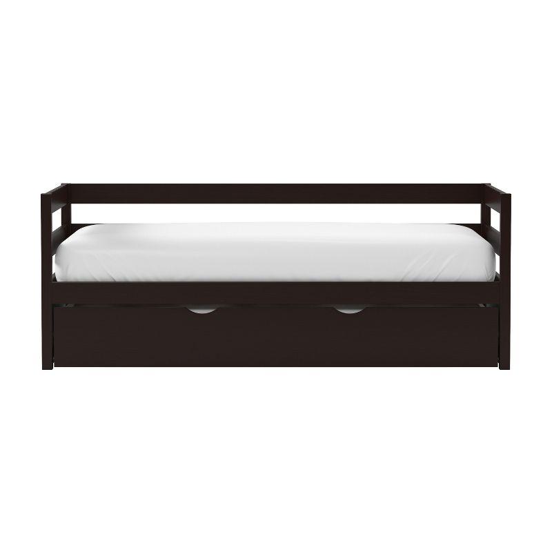 Twin Kids' Caspian Daybed with Trundle Chocolate - Hillsdale Furniture