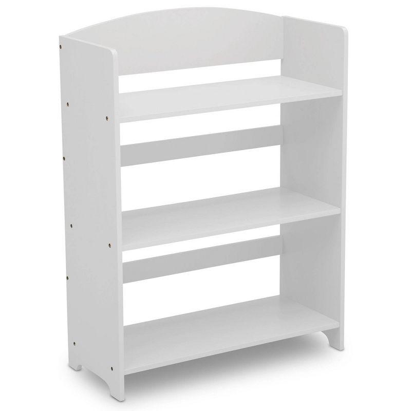 Bianca White Kid-Sized Wooden Bookshelf with Three Shelves