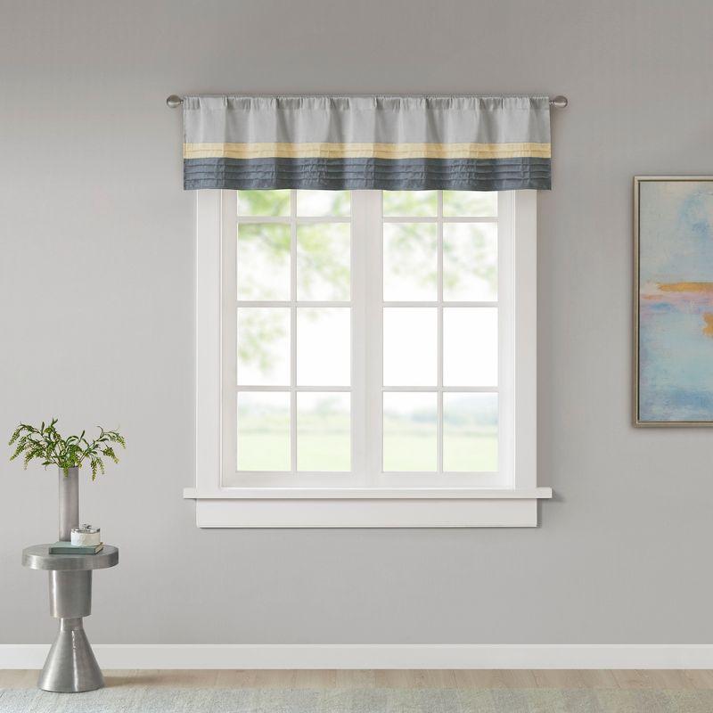 Madison Park Amherst Polyoni Pintuck Single Window Valance & Reviews | Wayfair