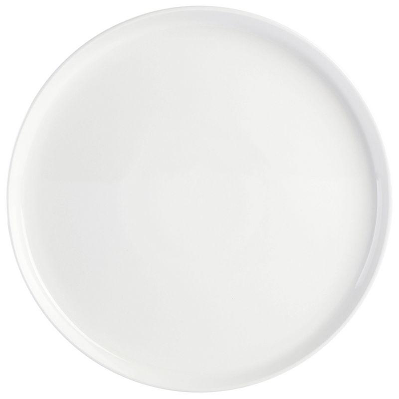 Oslo White Porcelain 16-Piece Dinnerware Set, Service for 4