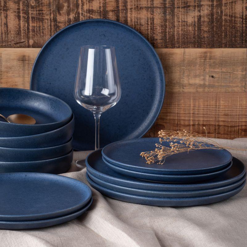 Porto By Stone Lain Macchio 12-Piece Dinnerware Set Stoneware