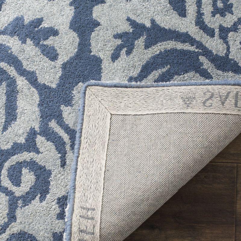 Bella BEL156 Hand Tufted Area Rug - Navy/Grey - 5'x8' - Safavieh.