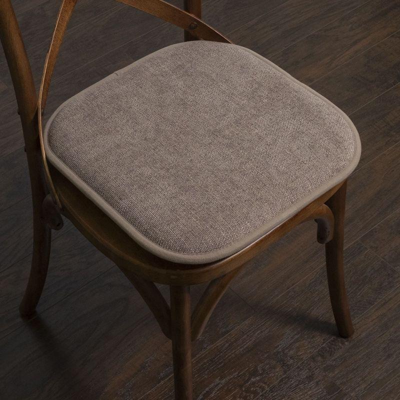 Alexis Memory Foam No Slip Back 16" x 16" Chair Pad Cushion