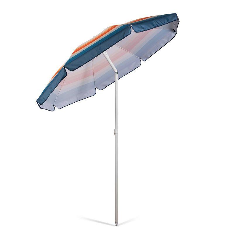 Picnic Time 5.5' Tilt Beach Umbrella with Carry Bag