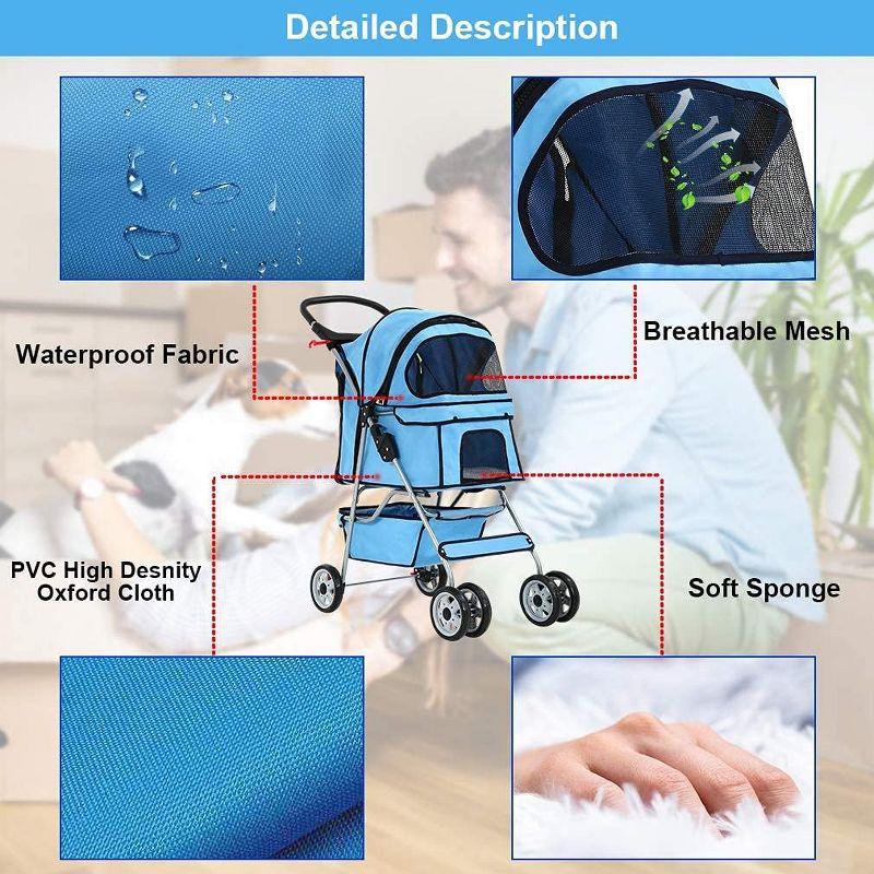 Foldable Pet Jogger Stroller