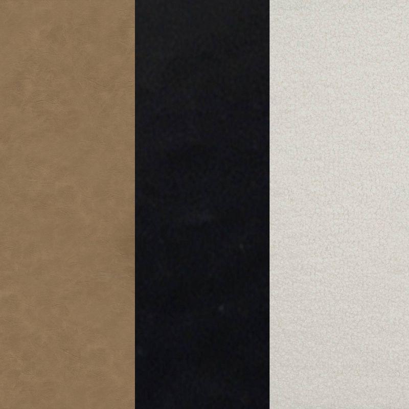 Full/Queen Charlie Boucle Kids' Headboard Cream - Nathan James: Wall Mounted MDF Upholstered Headboard