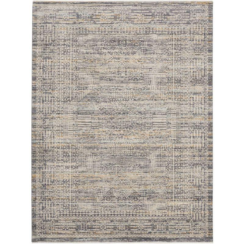 Nourison Nyle Boho Vintage Indoor Rug Ivory Slate 12' x 15'9"