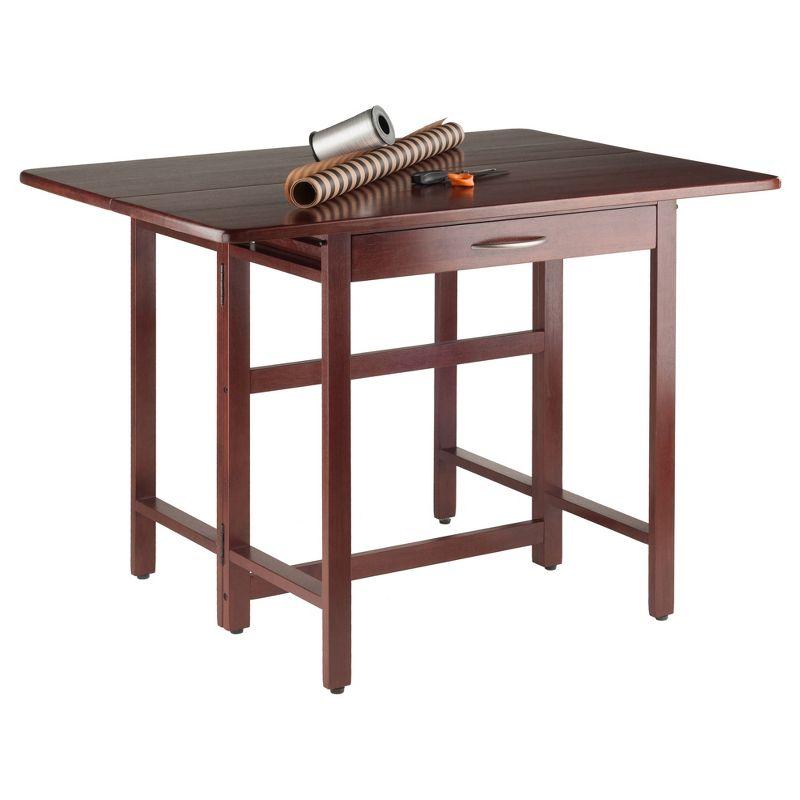 41.73'' Solid Wood Rectangular Folding Table