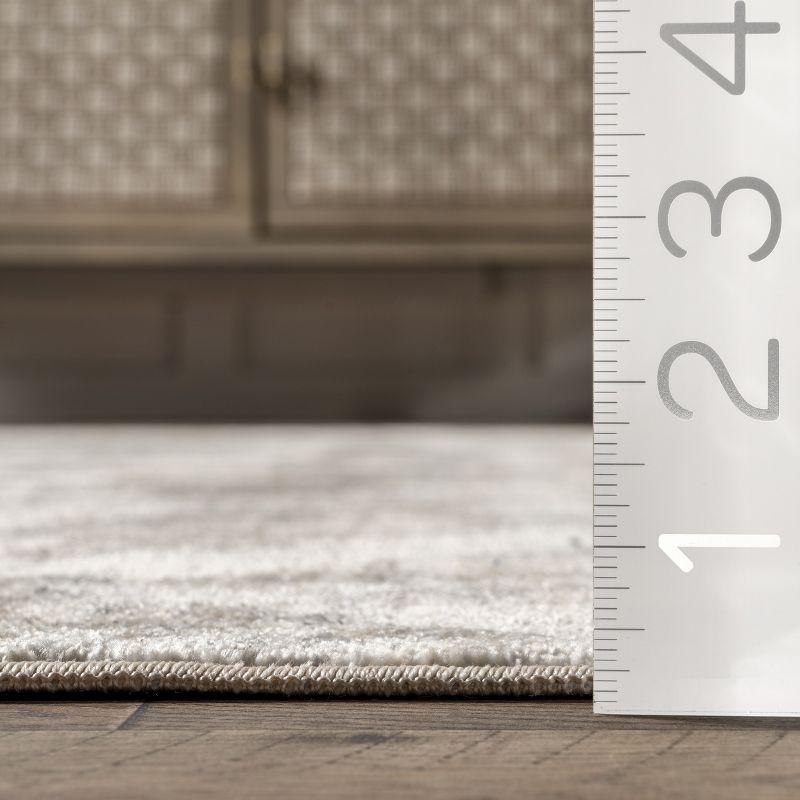 Nuloom Harriet Medallion 4x6 Indoor Area Rug for Living Room Bedroom Dining Room Kitchen, Neutral/Beige