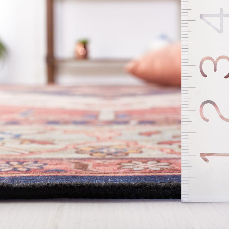 Tucson Vintage Persian TSN153 Power Loomed Machine Washable Skid-Resistant Indoor Accent Rug - Rust/Blue - 3'x5' - Safavieh