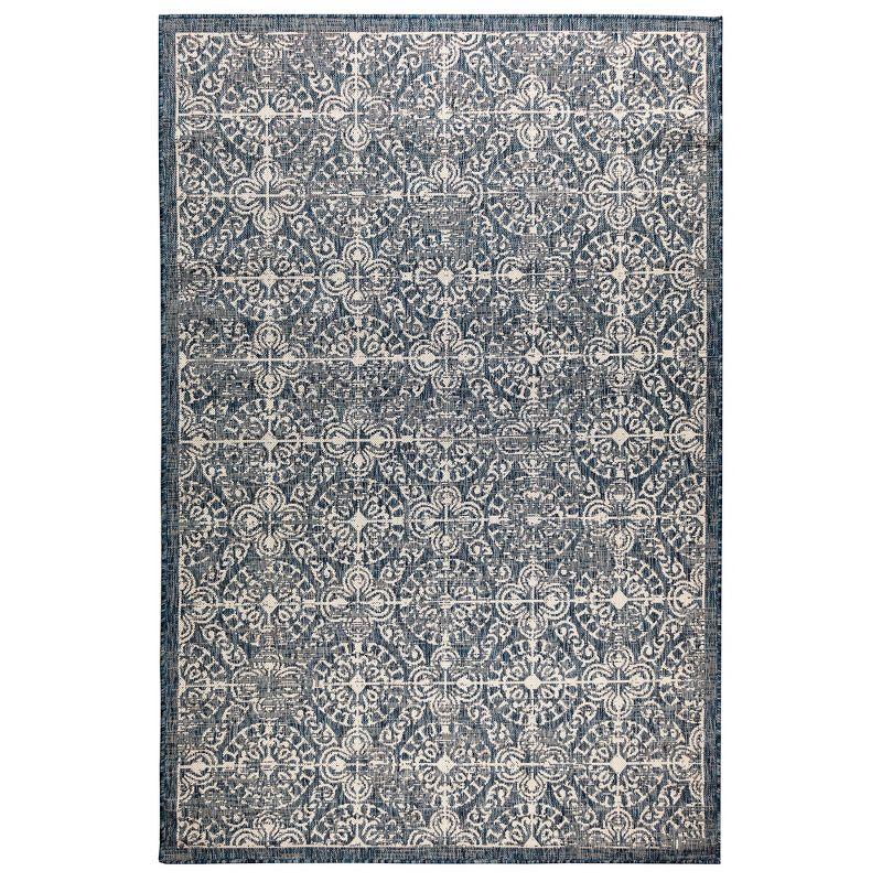 Liora Manne Carmel  Indoor/Outdoor Rug  Navy