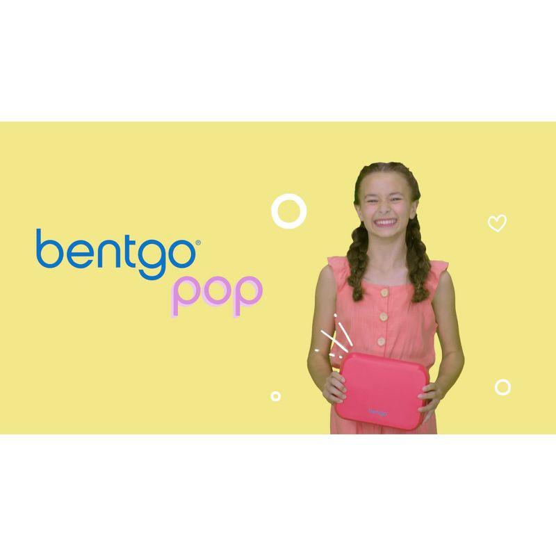 Bentgo Pop Leakproof Bento-Style Lunch Box with Removable Divider-3.4 Cup - Periwinkle/Pink
