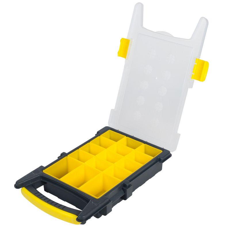 Stalwart Stalwart Tool and Hardware Organizer and Storage with 3 Compartments (Set of 4)