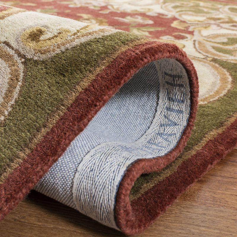 Classic CL234 Hand Tufted Accent Rug - Rust/Green - 2'x3' - Safavieh.