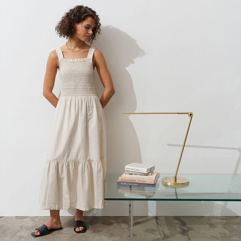 Brightech Libra 39 in. Dimmable LED Industrial Desk Lamp with USB-C Port and Adjustable Lamp Head & Reviews | Wayfair