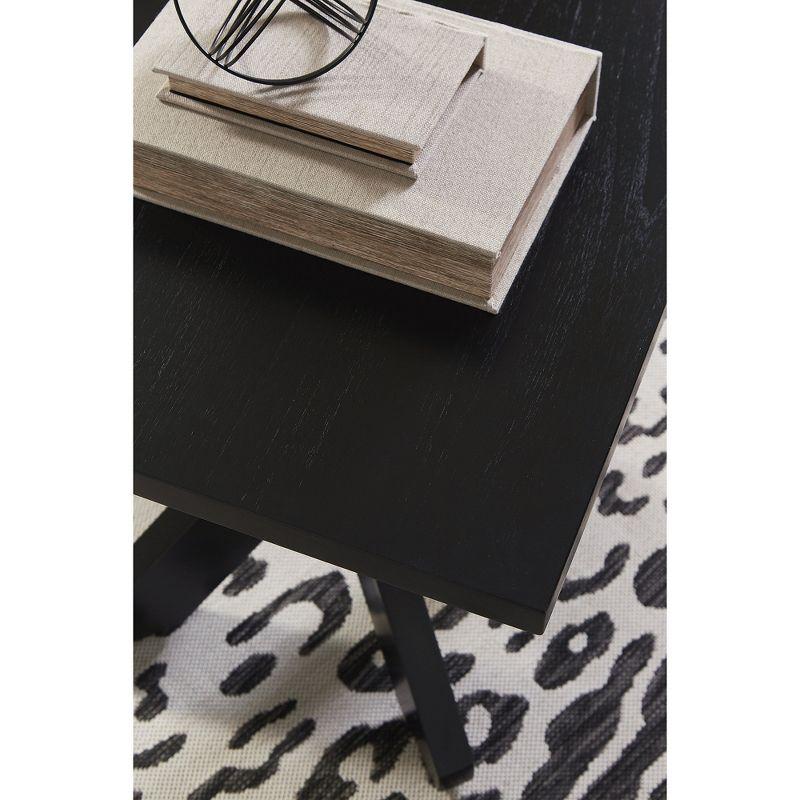 Signature Design by Ashley Contemporary Joshyard End Table, Black