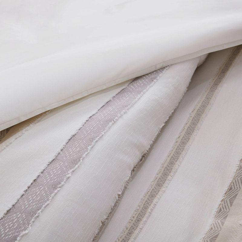 510 Design Langley 3 Piece Clipped Jacquard Duvet Cover Set
