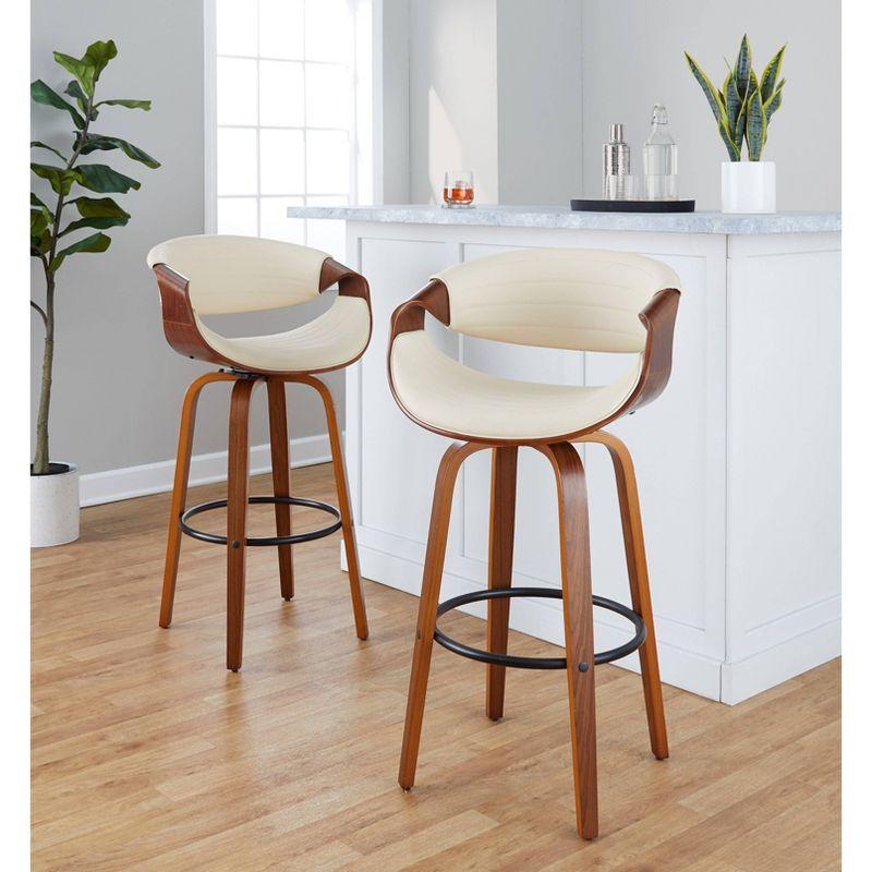 LumiSource Set of 2 30" Symphony Swivel Barstools