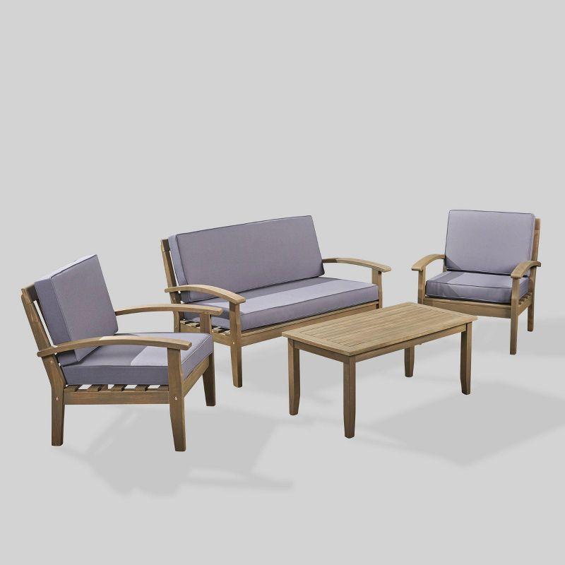Acacia 4 - Person Patio Conversation Sets with Cushions