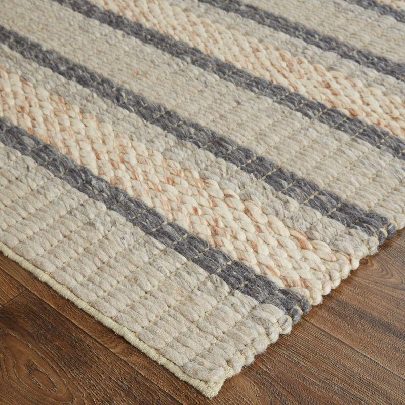 Berkeley Transitional Stripes Ivory/Tan/Gray Area Rug
