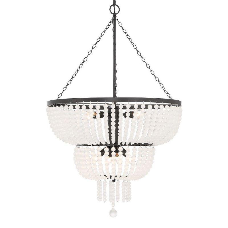 Crystorama Lighting Rylee 8 - Light Chandelier in  Matte Black