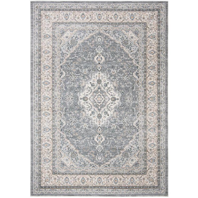 Isabella ISA919 Power Loomed Area Rug - Grey/Cream - 5'3"x7'6" - Safavieh