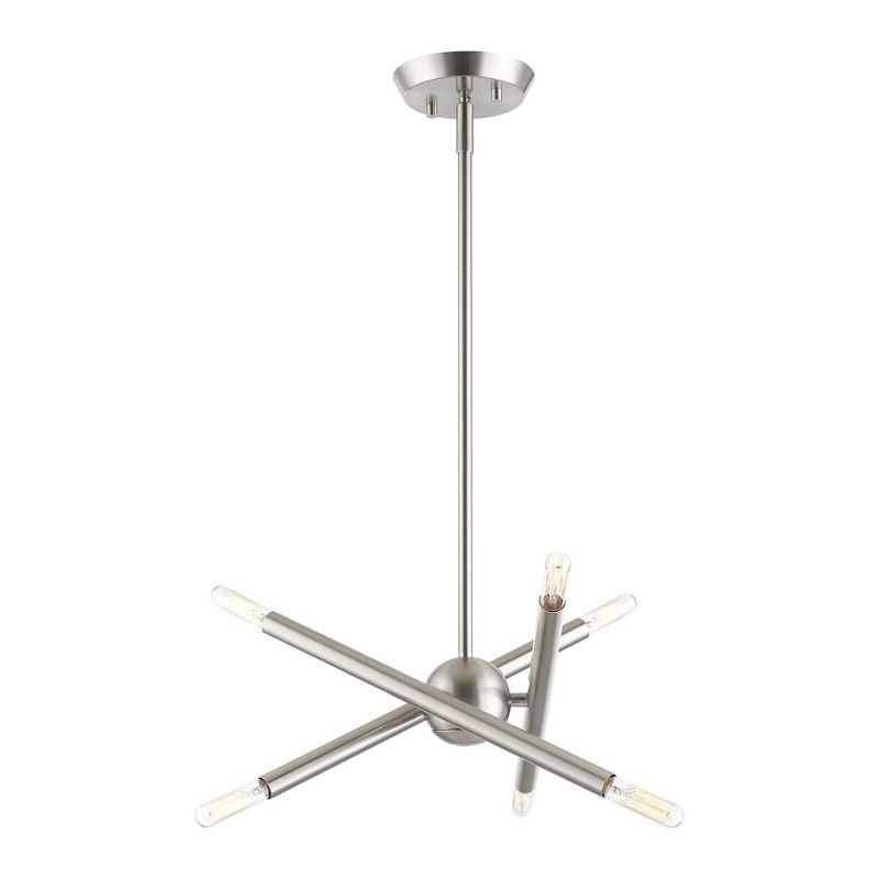 Livex Lighting Soho 6 - Light Chandelier in  Brushed Nickel