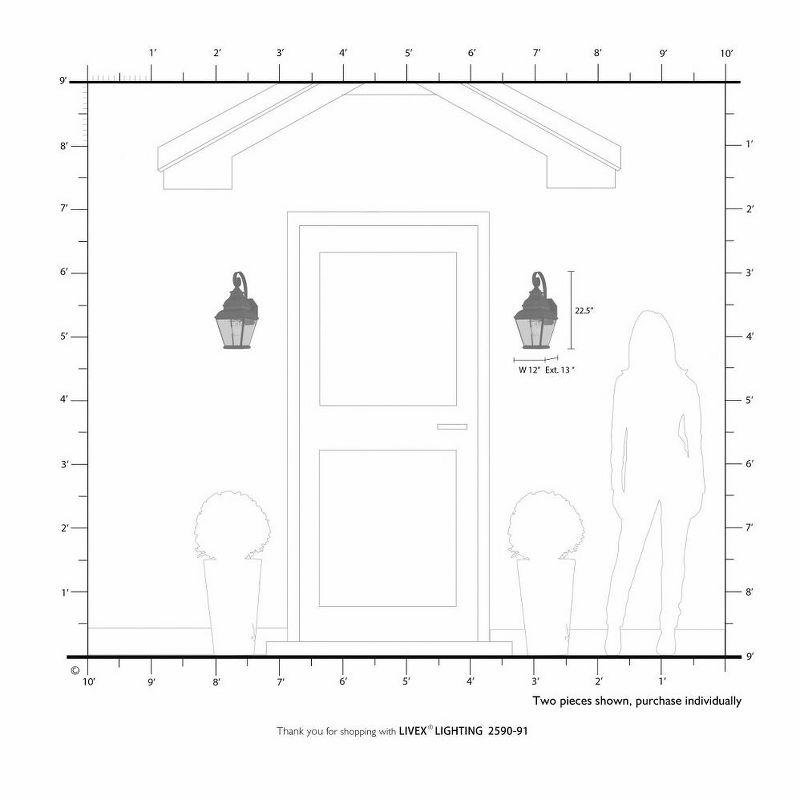 Livex Lighting Exeter 1 - Light Wall Light in  Brushed Nickel